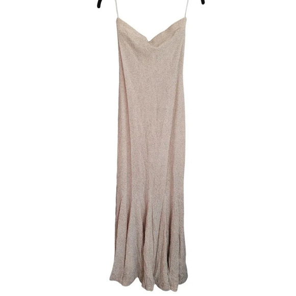 Rare Jessica McClintock Millennium 2000 Gold Mermaid Dress - Picture 1 of 8